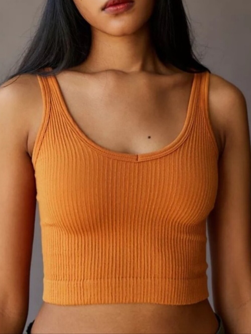 Urban Outfitters Out From Under Drew Scooped V-Neck Seamless Ribbed XL